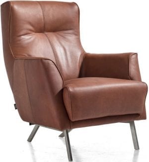 Roskilde fauteuil leder cognac 779 Henders Hazel Löwik Meubelen