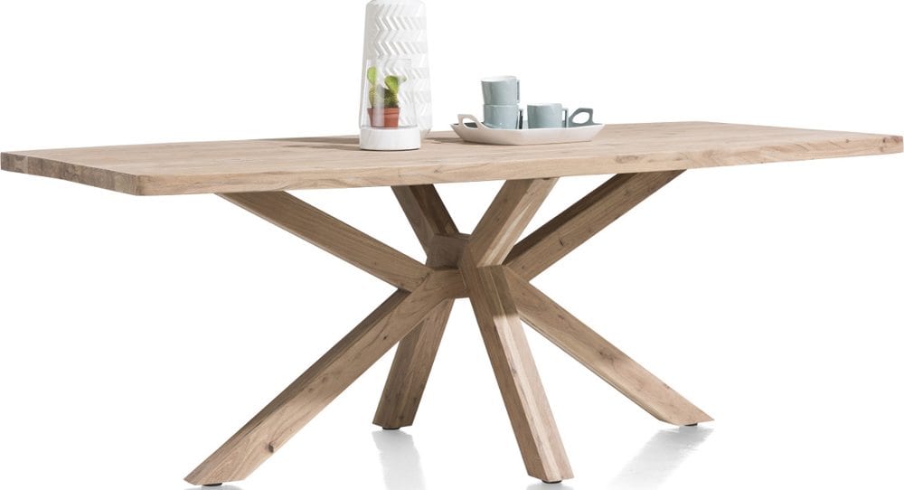 Quebec eetkamertafel 240 cm - houten poten