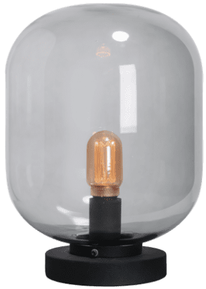 Benn Mini tafellamp 1x E27 zwart / gun metal glas - ETH verlichting - 05-TL3285-30