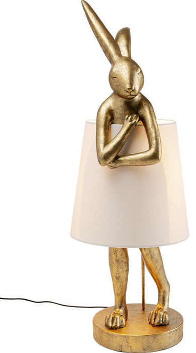 Karé Design - Tafellamp - Vloerlamp Animal Konijn - goud - XL - H 88 cm