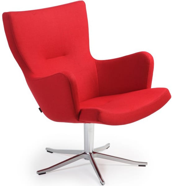 Zeehaven Dominant Faeröer Gyro fauteuil – stof Facet rood € 934,- ⋆ Conform ⋆ Löwik Meubelen