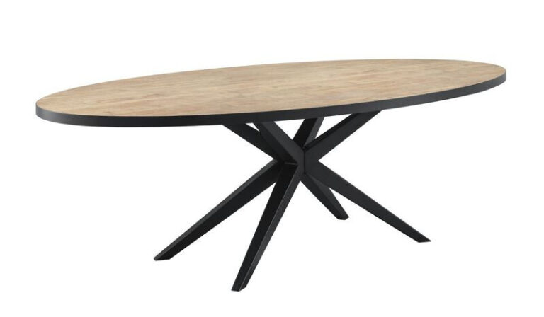 Ovale eettafel Mascaro 220×120 mango kruispoot € 699, ⋆ Pronto