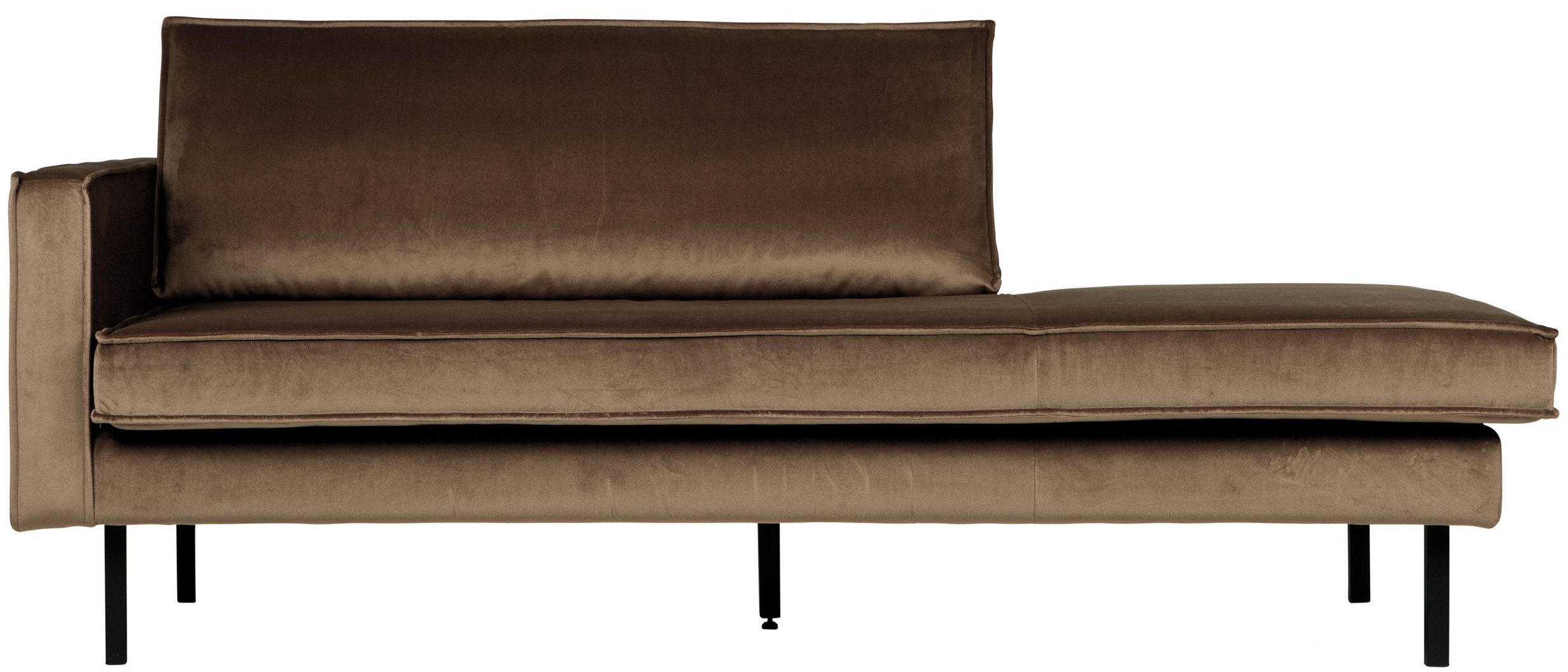 Rodeo Daybed Left  Velvet - Taupe