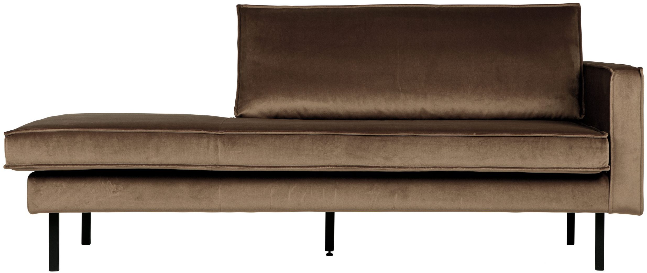 Rodeo Daybed Right  Velvet - Taupe