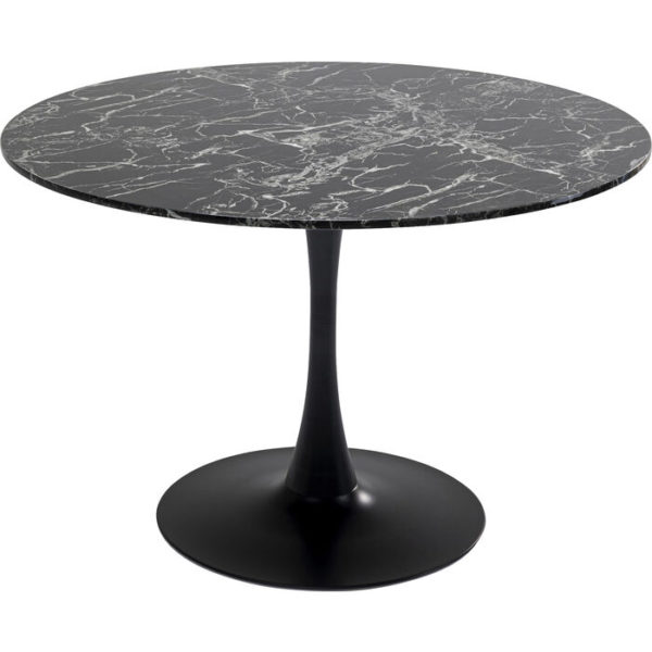 Eettafel Veneto Marble Black Ã˜110cm Kare Design Eettafel 86018