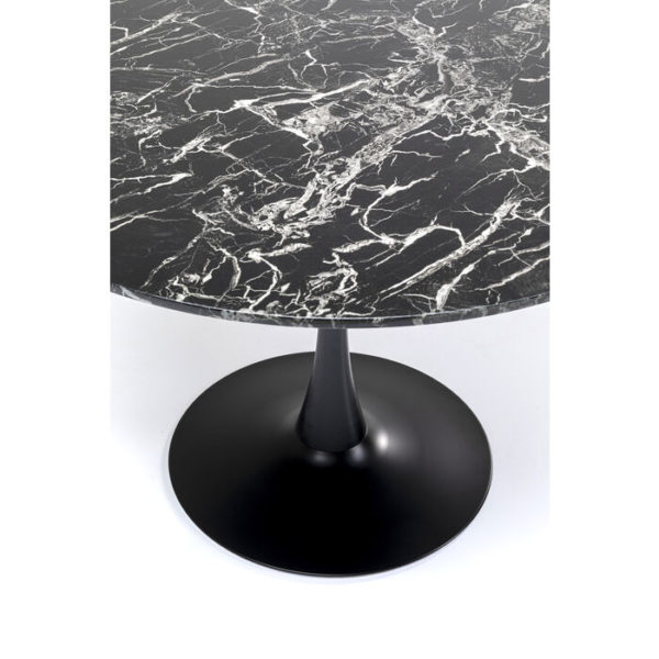 Eettafel Veneto Marble Black Ã˜110cm Kare Design Eettafel 86018