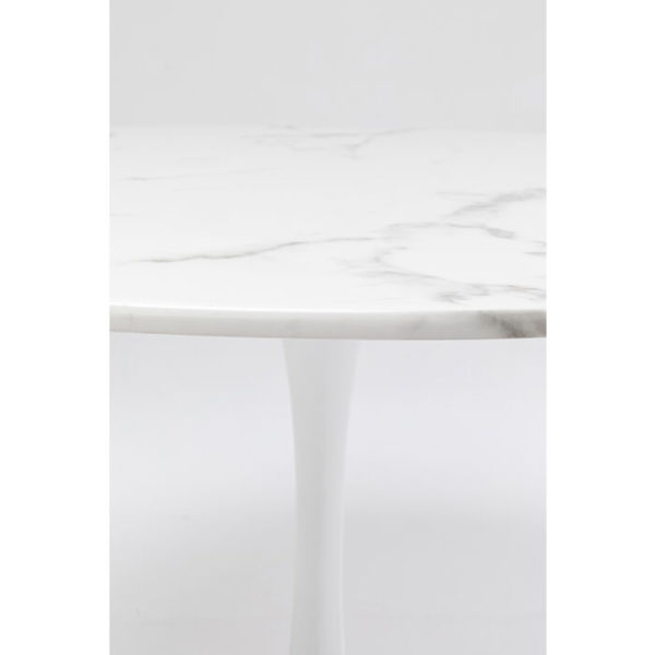 Eettafel Veneto Marble White Ã˜110cm Kare Design Eettafel 86017