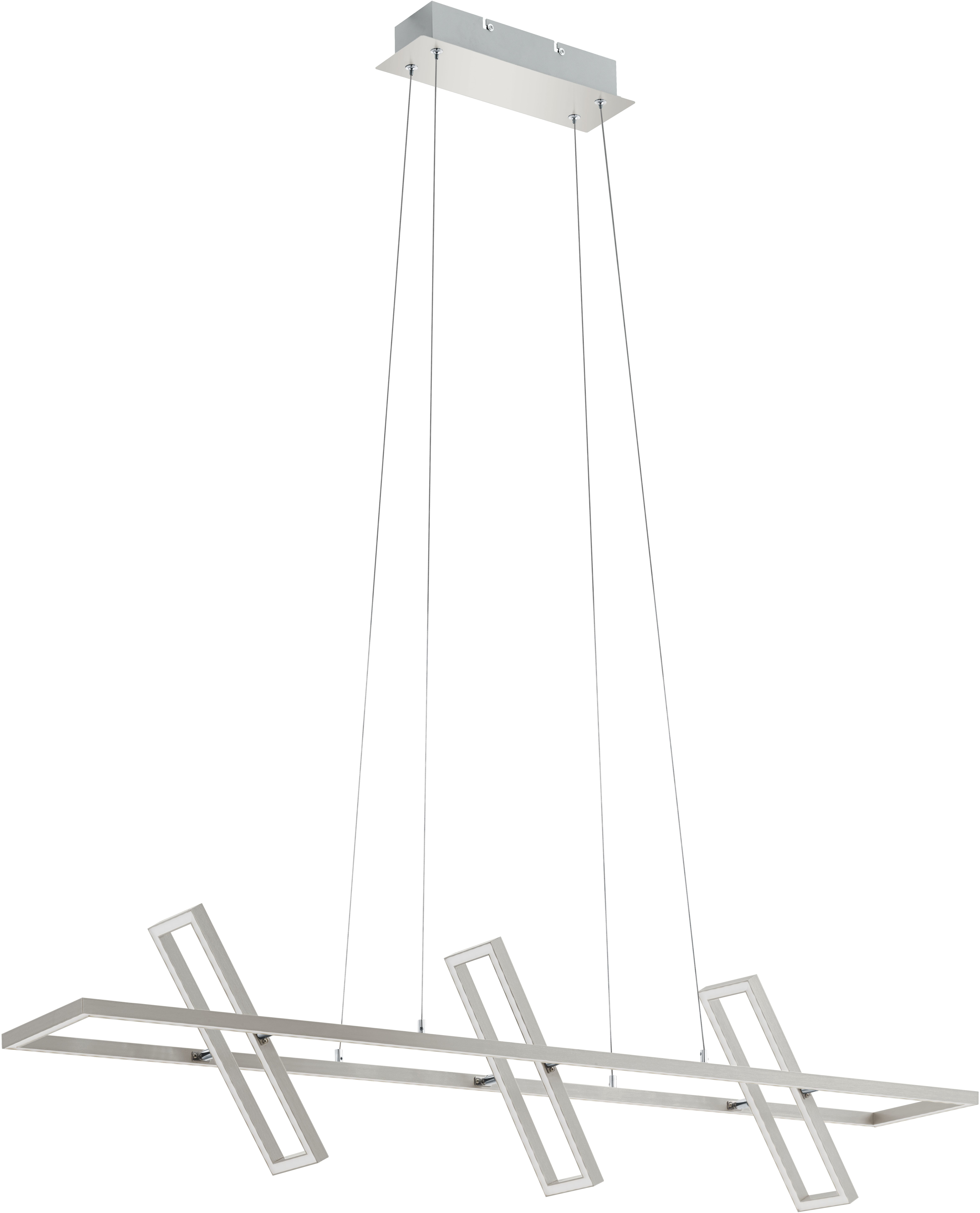 EGLO Tamasera hangende plafondverlichting Flexibele montage Gesatineerd staal, Wit A,A+,A++