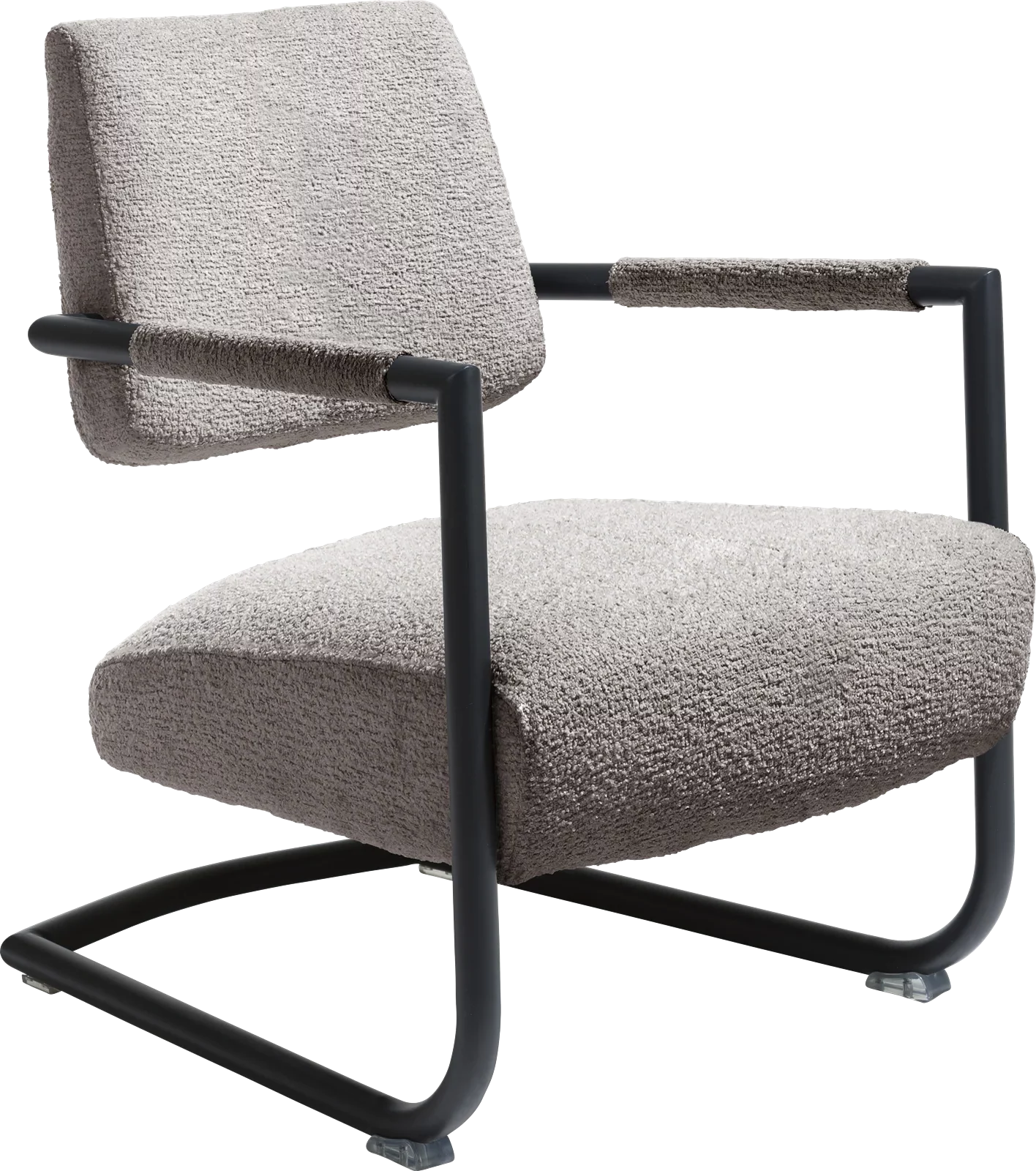 Zeno fauteuil - stof Malmo - boucle - charcoal