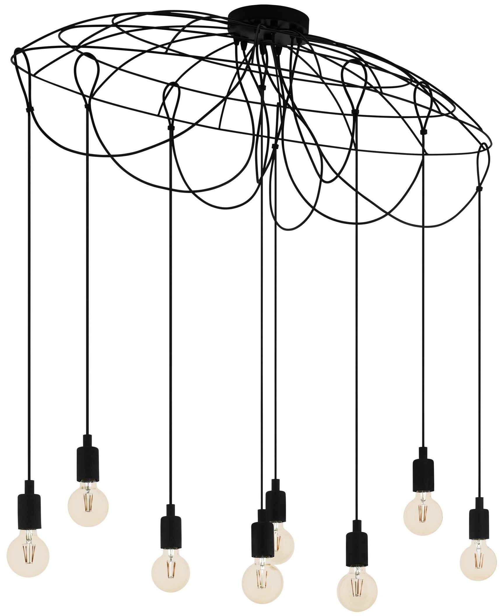 EGLO hanglamp Hogsmill - zwart - Leen Bakker