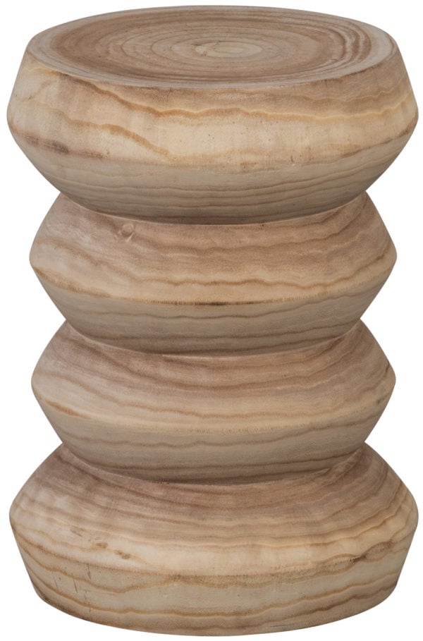 WOOOD Babs Kruk Hout Naturel 41xÃ˜31cm Natural Eetkamerstoel