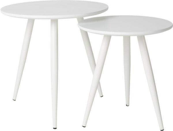 Bijzettafel Daven White Set Of 2 Zuiver Bijzettafel ZVR2300071