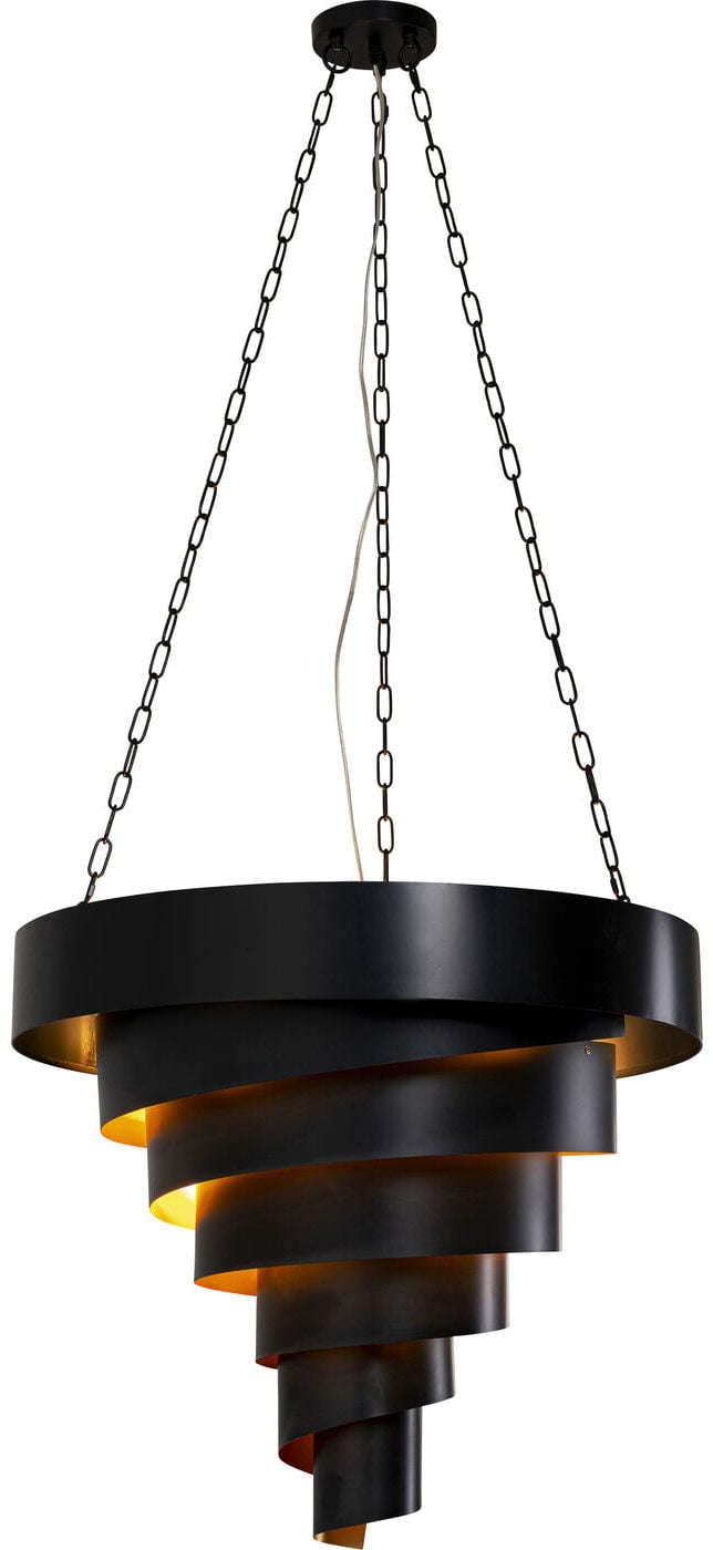 KARE Spiral Catch hanglamp in zwart