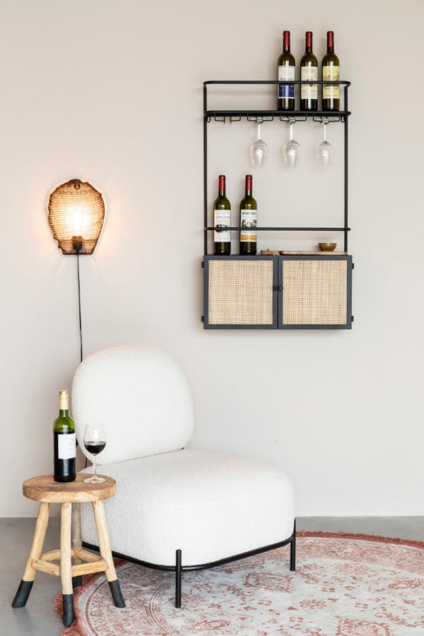 Wall Wine Wandkast Guuji White Label Living Wandkast ZVR7600015