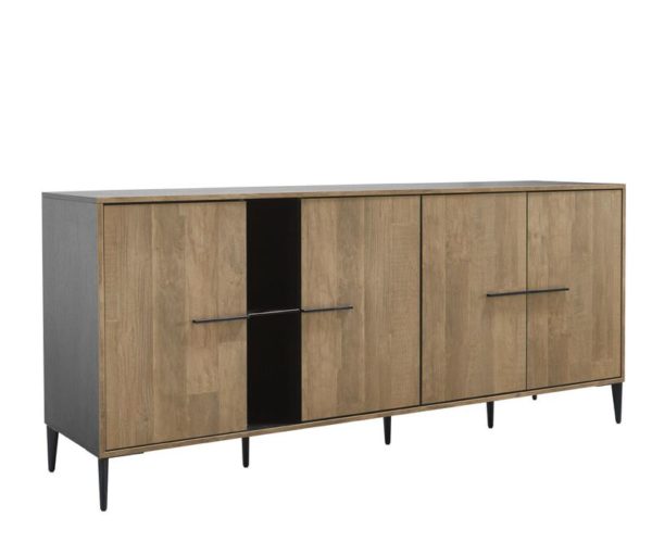 Profijt Meubel Dressoir 196cm Ganado Bruin|Naturel Dressoir