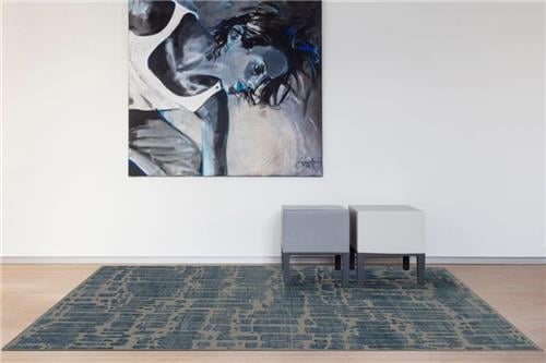 Vloerkleed Graphix Dessin 1018 Grey/navy 240x340 Brinker Carpets Vloerkleed BRNKR10027591