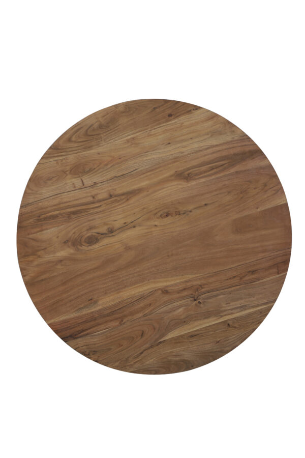 Eettafel Biboca - Acacia Hout-zwart Light & Living Eettafel 6753483