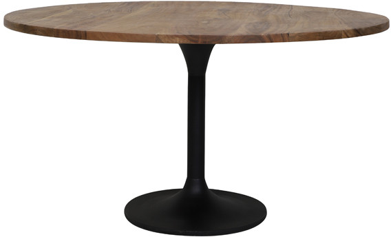 Eettafel Biboca - Acacia Hout-zwart Light & Living Eettafel 6753583