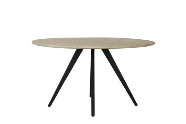 Eettafel Magnifera - Mango Hout-zwart Light & Living Eettafel 6744084