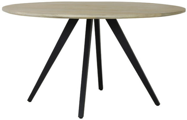 Eettafel Magnifera - Mango Hout-zwart Light & Living Eettafel 6744084