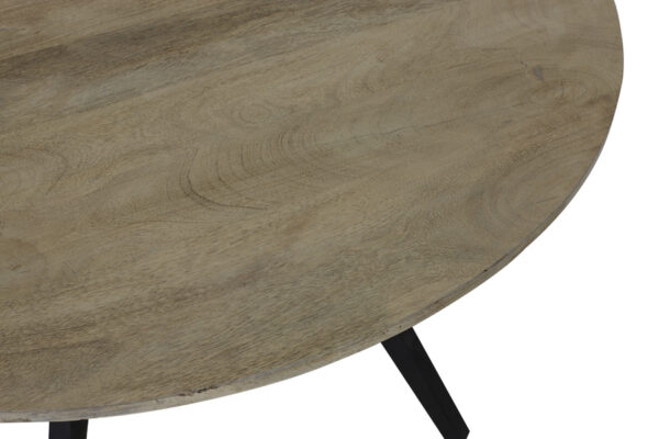 Eettafel Magnifera - Mango Hout-zwart Light & Living Eettafel 6744084