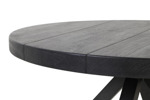 Eettafel Muden - Mango Hout Mat Zwart Light & Living Eettafel 6745312