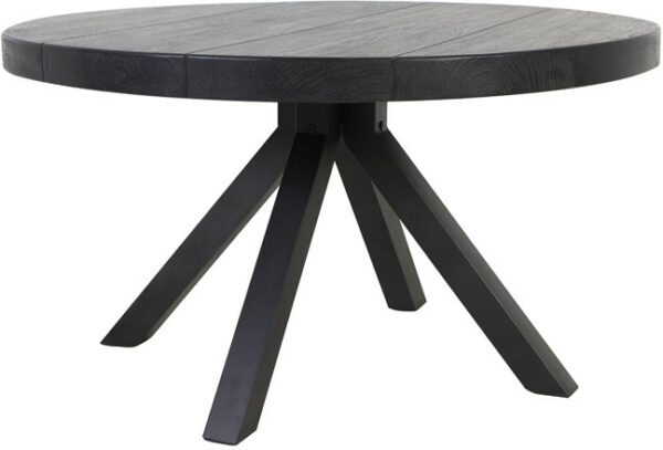 Eettafel Muden - Mango Hout Mat Zwart Light & Living Eettafel 6745312