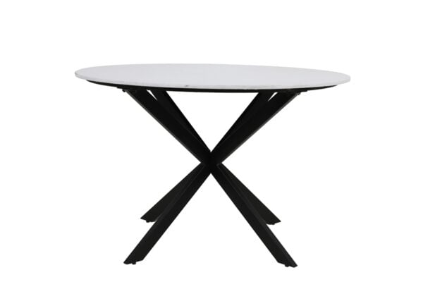 Eettafel Tomochi - Marmer Wit-zwart Light & Living Eettafel 6757006