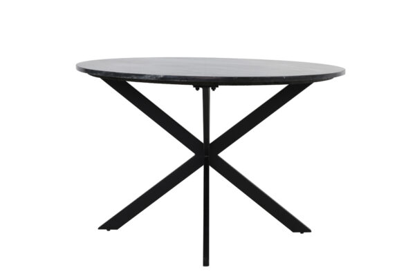 Eettafel Tomochi - Marmer Zwart-zwart Light & Living Eettafel 6757012