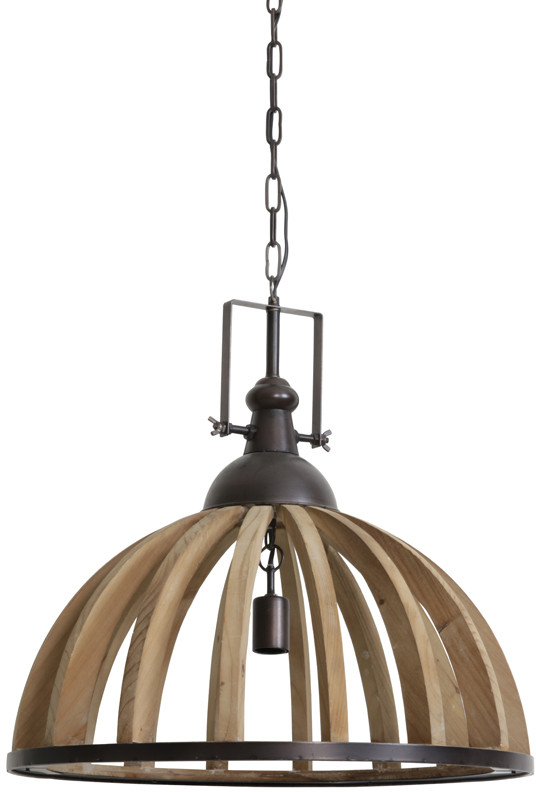 Light & Living - Hanglamp Djem - 60x60x60 - Bruin