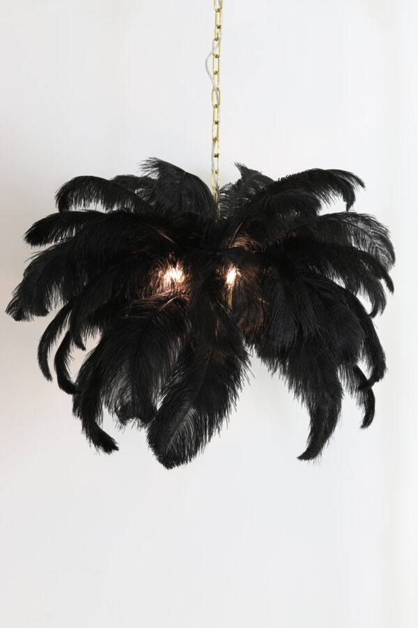 Hanglamp Feather - Goud+zwart Light & Living Hanglamp 2945612