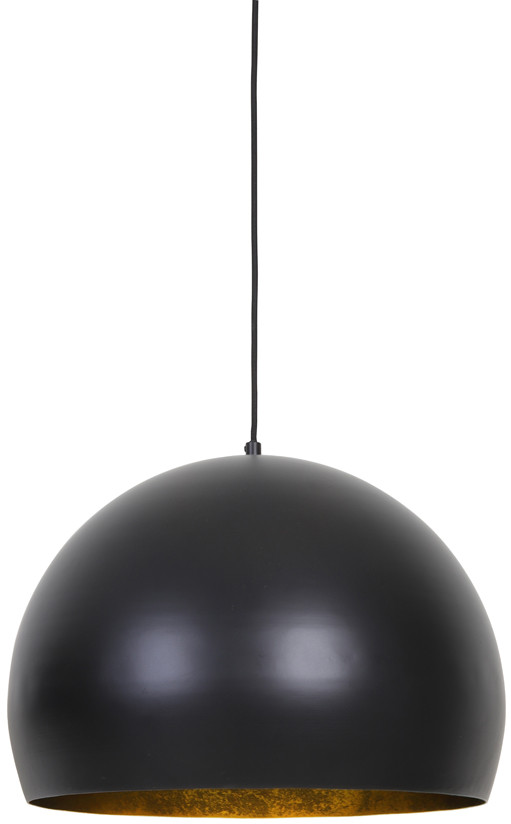 Hanglamp Jaicey - Mat Zwart-goud Light & Living Hanglamp 2908712