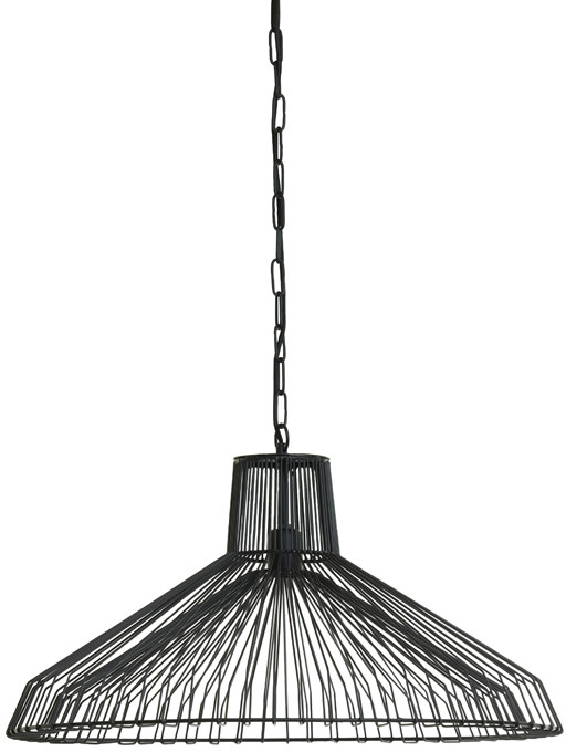 Hanglamp Kasper - Mat Zwart Light & Living Hanglamp 2959512