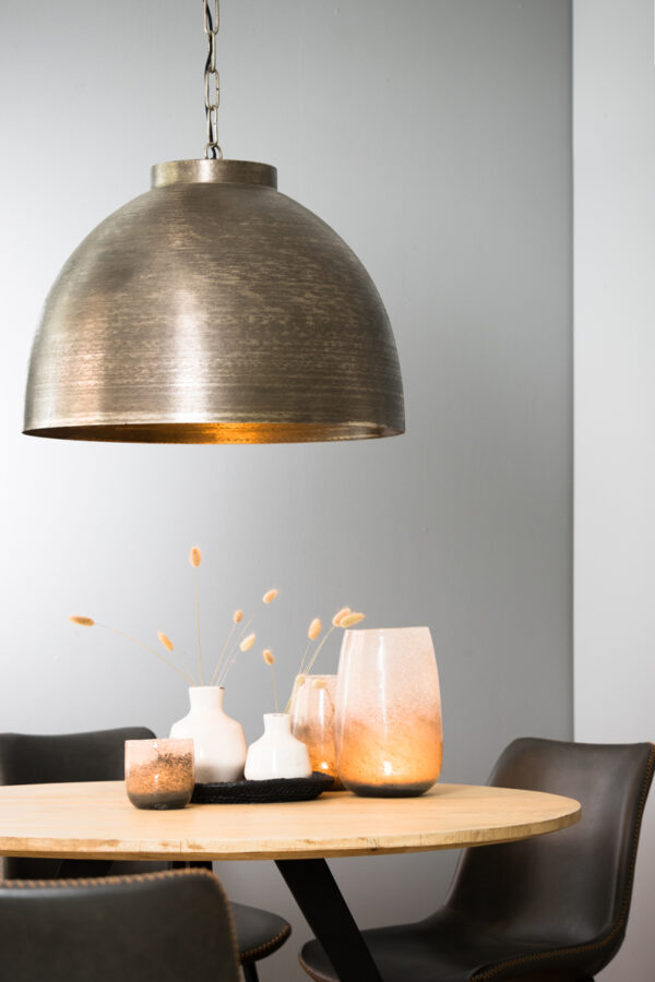 Hanglamp Kylie - Donker Ruw Nikkel Light & Living Hanglamp 3018519