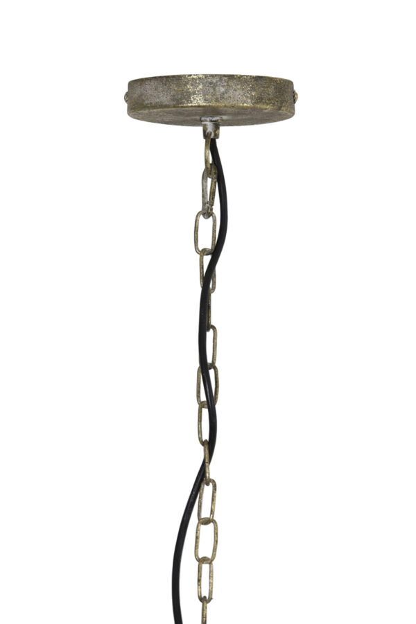 Hanglamp Lavello - Antiek Goud-wit Light & Living Hanglamp 2944385
