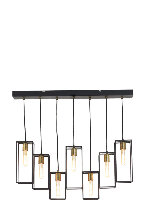 Hanglamp Marley - Mat Zwart-antiek Brons Light & Living Hanglamp 2902512