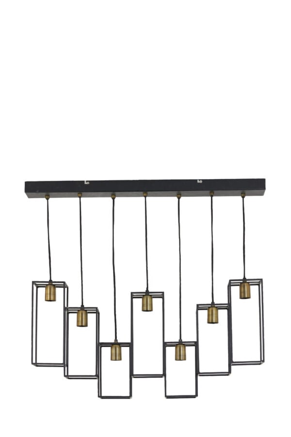 Hanglamp Marley - Mat Zwart-antiek Brons Light & Living Hanglamp 2902512