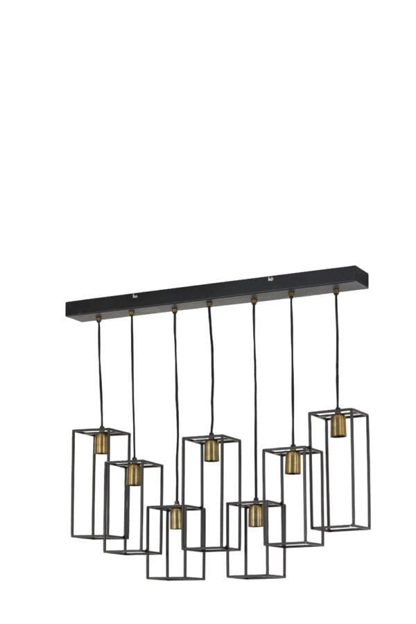 Hanglamp Marley - Mat Zwart-antiek Brons Light & Living Hanglamp 2902512