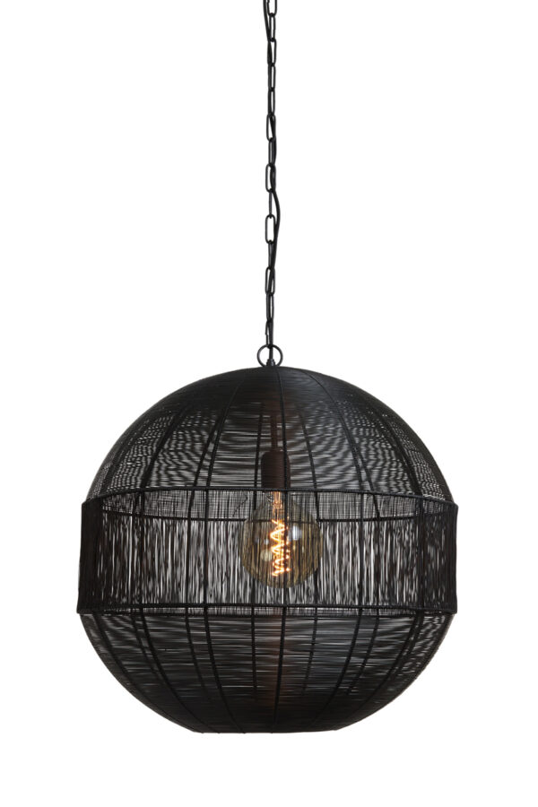 Hanglamp Pilka - Mat Zwart Light & Living Hanglamp 2953312