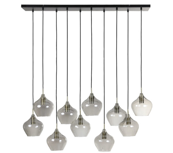 Hanglamp Rakel - Antiek Brons+smoke Light & Living Hanglamp 2937727