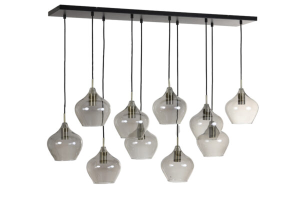 Hanglamp Rakel - Antiek Brons+smoke Light & Living Hanglamp 2937727