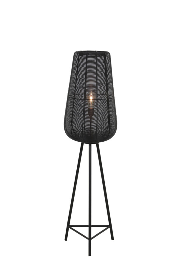 Vloerlamp Adeta - Mat Zwart Light & Living Vloerlamp 8257712