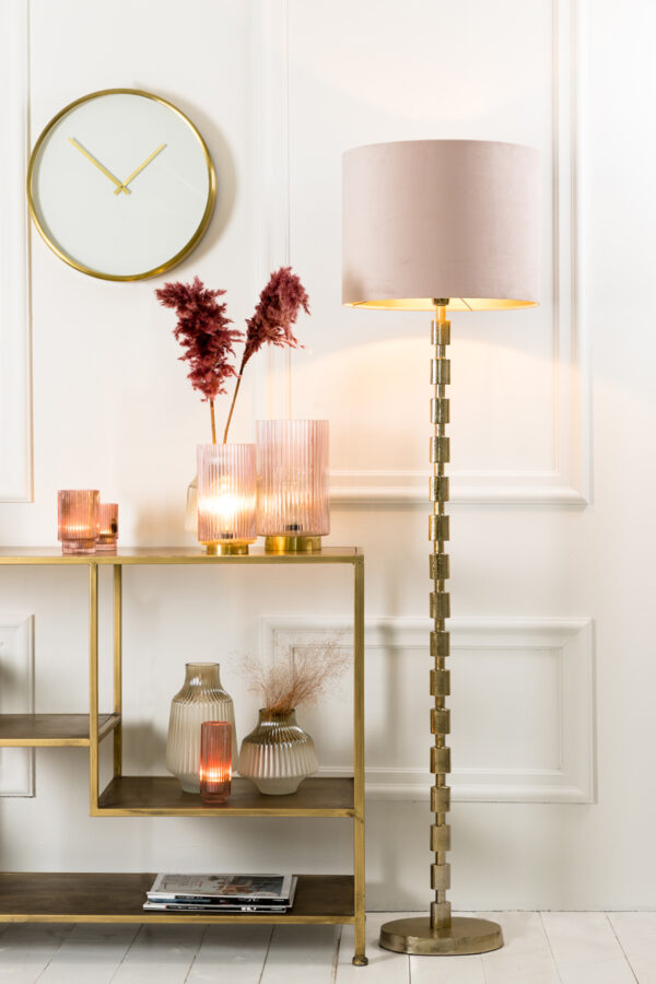 Vloerlamp Malinda - Glanzend Goud Light & Living Vloerlamp 8211898