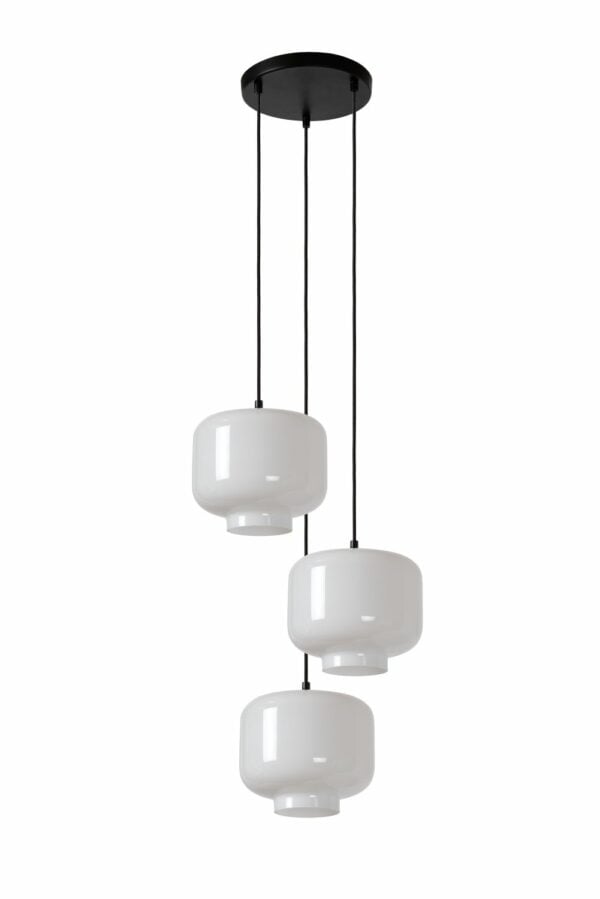 Medine - Hanglamp - Ø46 cm - 3xe27 - Opaal Lucide Hanglamp 46413/13/61