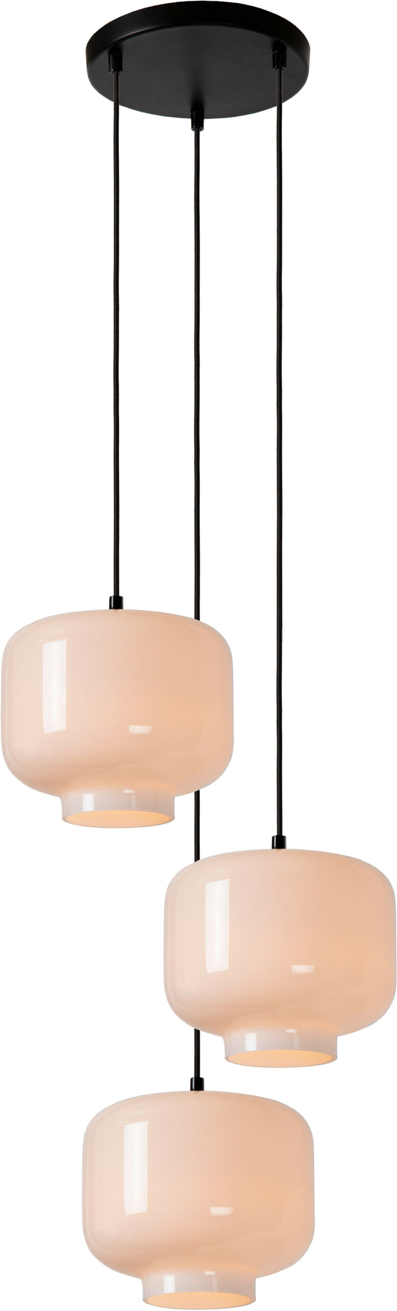 Medine - Hanglamp - Ø46 cm - 3xe27 - Opaal Lucide Hanglamp 46413/13/61