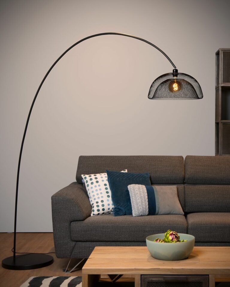 Mesh – Vloerlamp – 1xe27 – Zwart € 248,- ⋆ Lucide ⋆ Löwik Meubelen