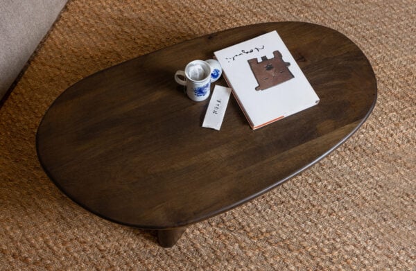 BePureHome Roundly salontafel mango hout walnoot Bruin Salontafel