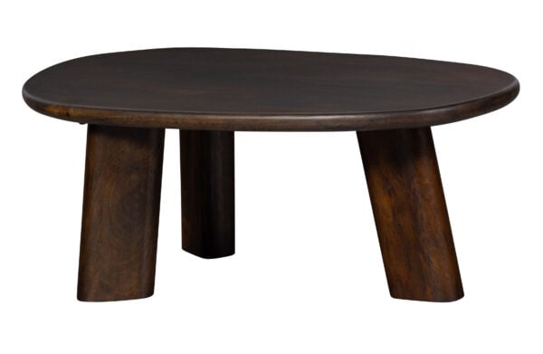 BePureHome Roundly salontafel mango hout walnoot Bruin Salontafel