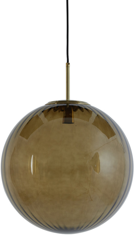 Hanglamp Magdala - Glas Bruin+goud Light & Living Hanglamp 2957482