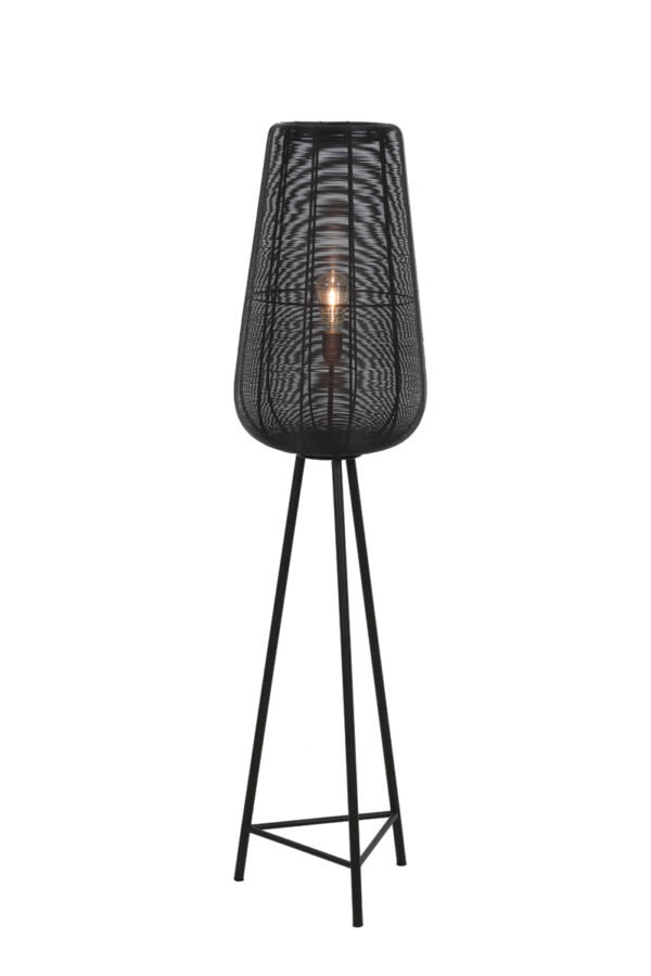 Vloerlamp Adeta - Mat Zwart Light & Living Vloerlamp 8257812